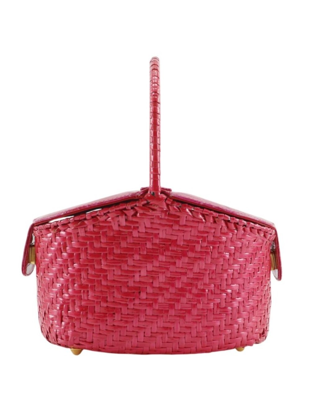 Fendi Basketbag Vintage Straw Handbag